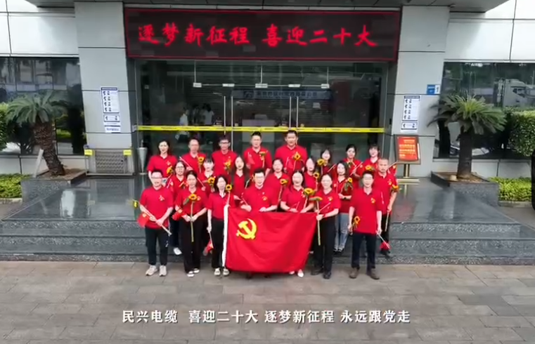 AG尊时凯龙人生就电缆喜迎二十大,奋进新征程!